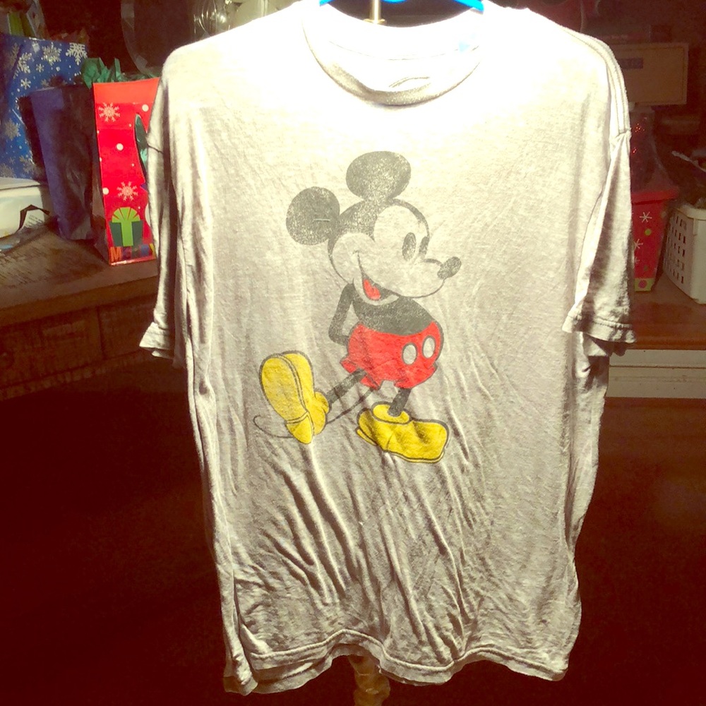 Disney: Mickey Mouse Vintage Material T - Shirt